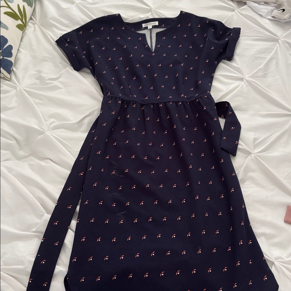 DownEast Navy Dress with Red and White Accents